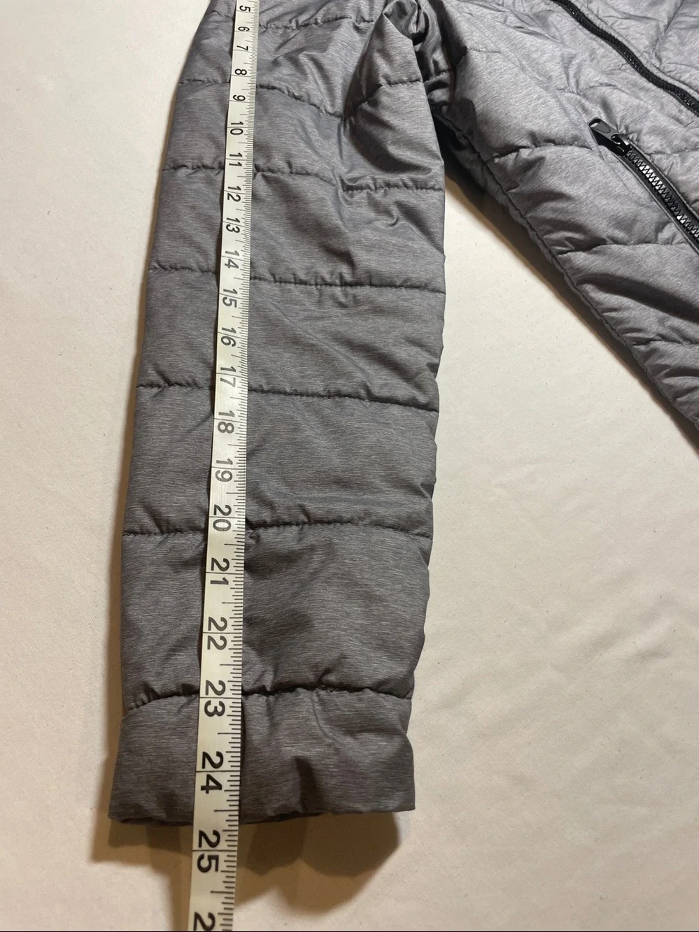 The North Face Women's Light Silver Quilted Puffer Jacket